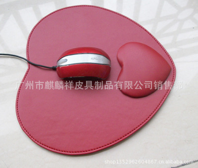 廠家直銷 廣州市麒麟祥皮具制品皮質辦公鼠標墊，環保低價促銷來襲